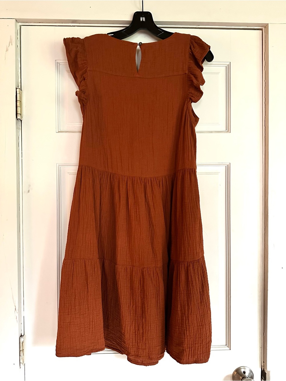 J. Crew Rust Orange Textured Dress - Picture 2 of 3